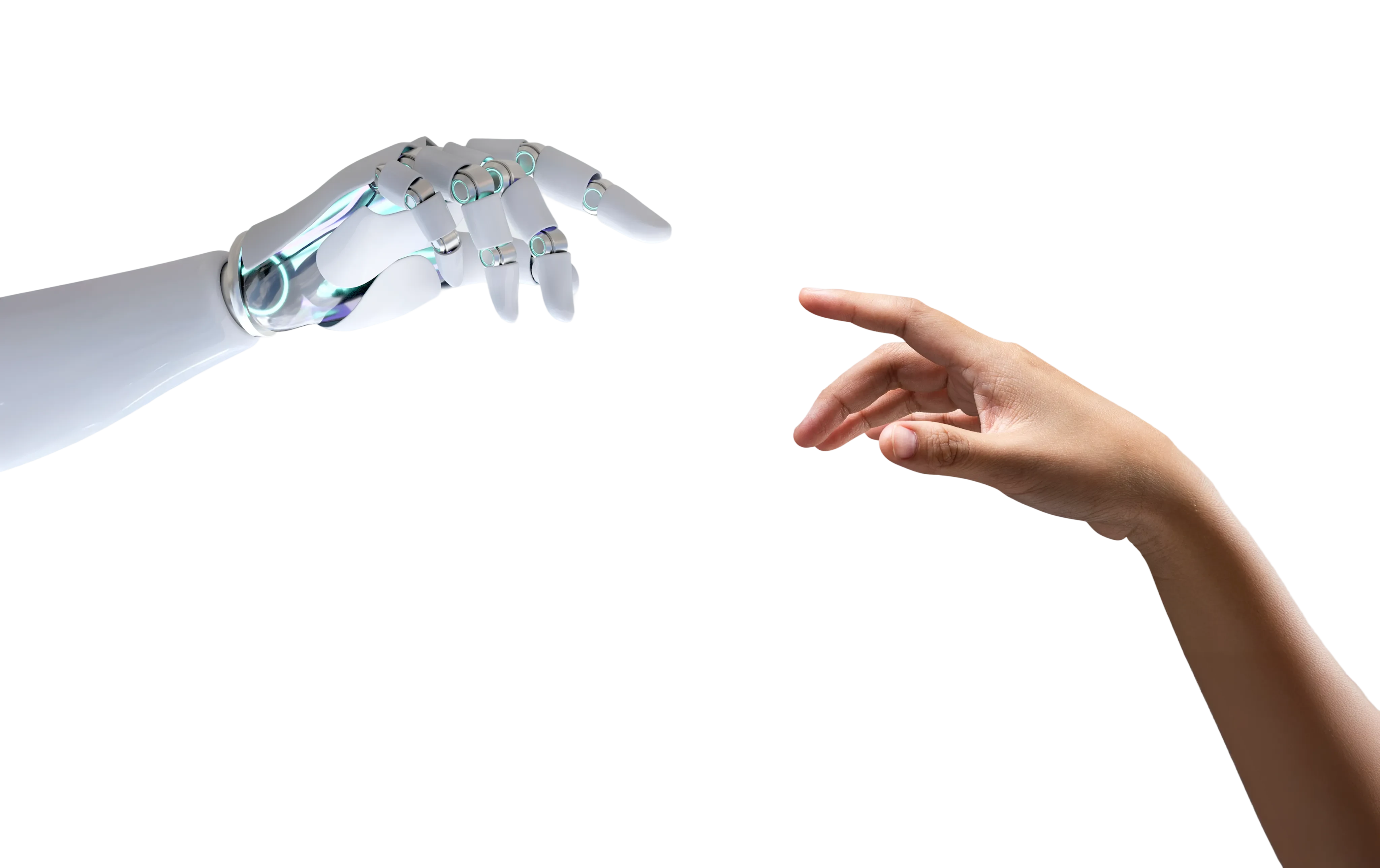 AI and human hand